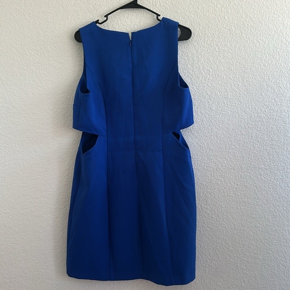 Anthropologie Mare Mare Dress Womens Large Cut Out Shift Cobalt - Picture 7 of 8